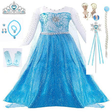 Load image into Gallery viewer, Girls Fancy Queen Elsa Costume
