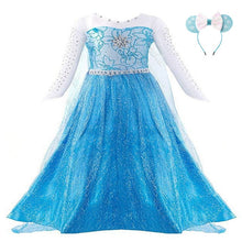 Load image into Gallery viewer, Girls Fancy Queen Elsa Costume