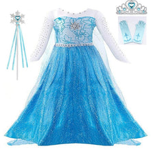 Load image into Gallery viewer, Girls Fancy Queen Elsa Costume