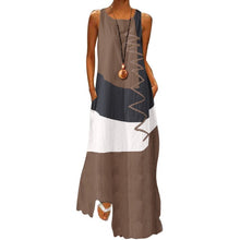 Load image into Gallery viewer, Color Stitching Maxi Dress
