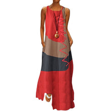 Load image into Gallery viewer, Color Stitching Maxi Dress
