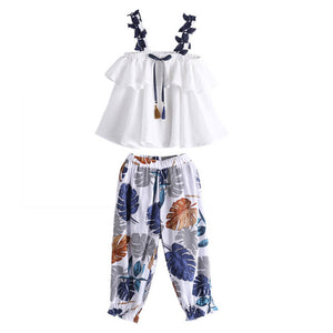 Vest + Floral Pants 2PCS Costumes
