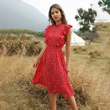 Load image into Gallery viewer, Floral Print Ruffle A-line Sundress
