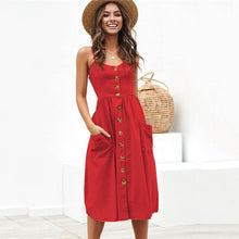 Load image into Gallery viewer, Button strip v-neck strapless
